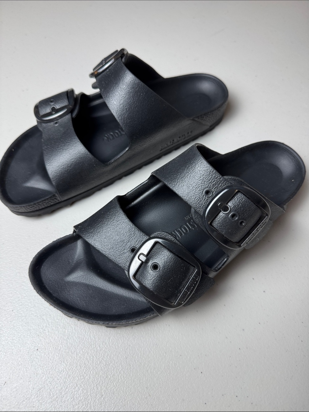 Birkenstock Arizona EVA Black Double Buckle Slide Sandals